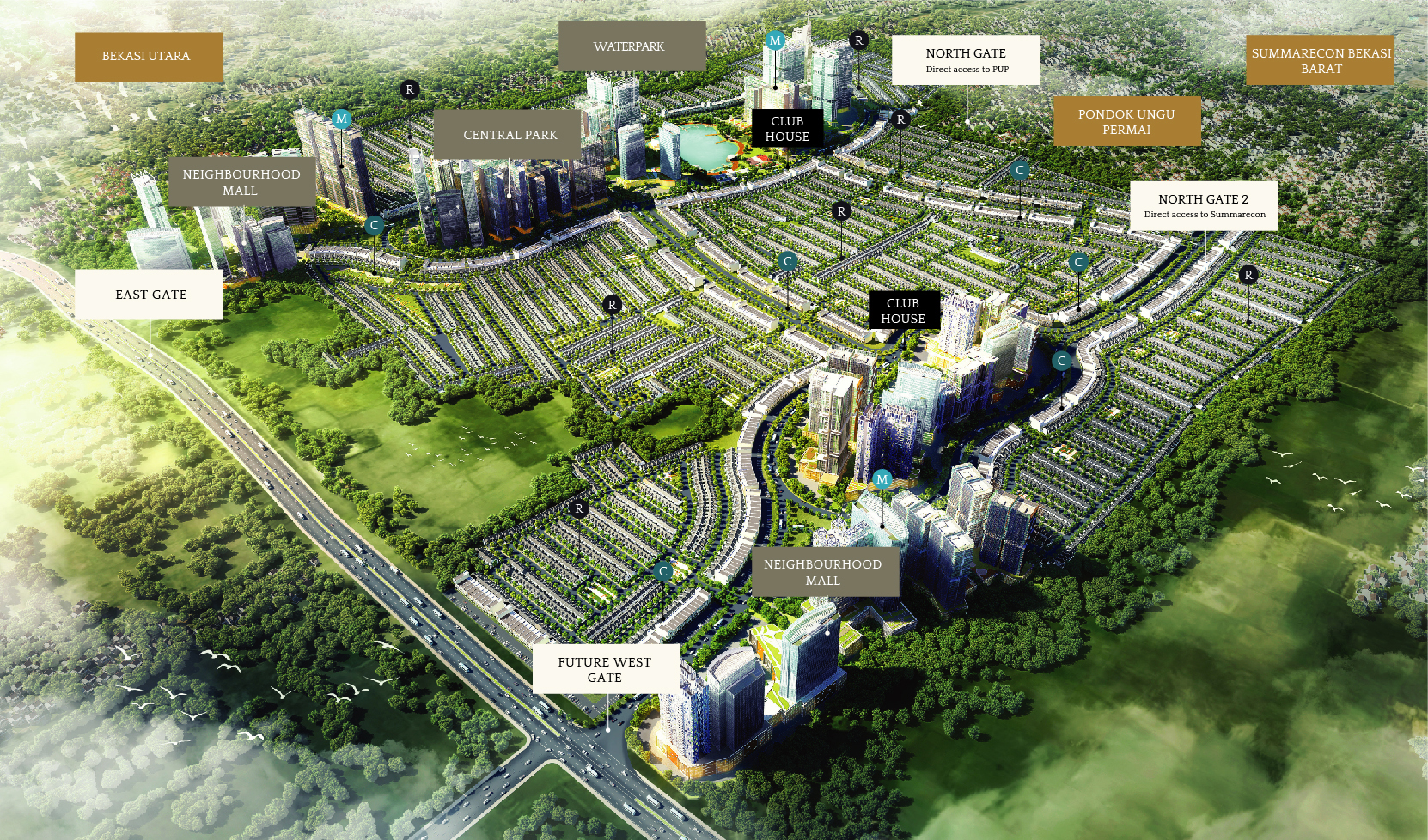 grand duta city bekasi perumahan cluster & ruko di kota mandiri