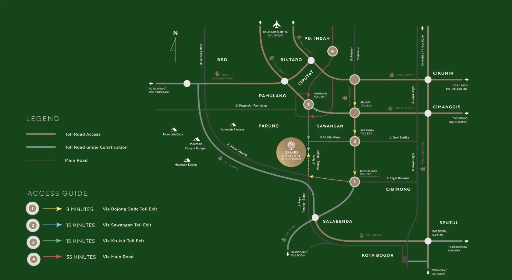 site map gdc parung