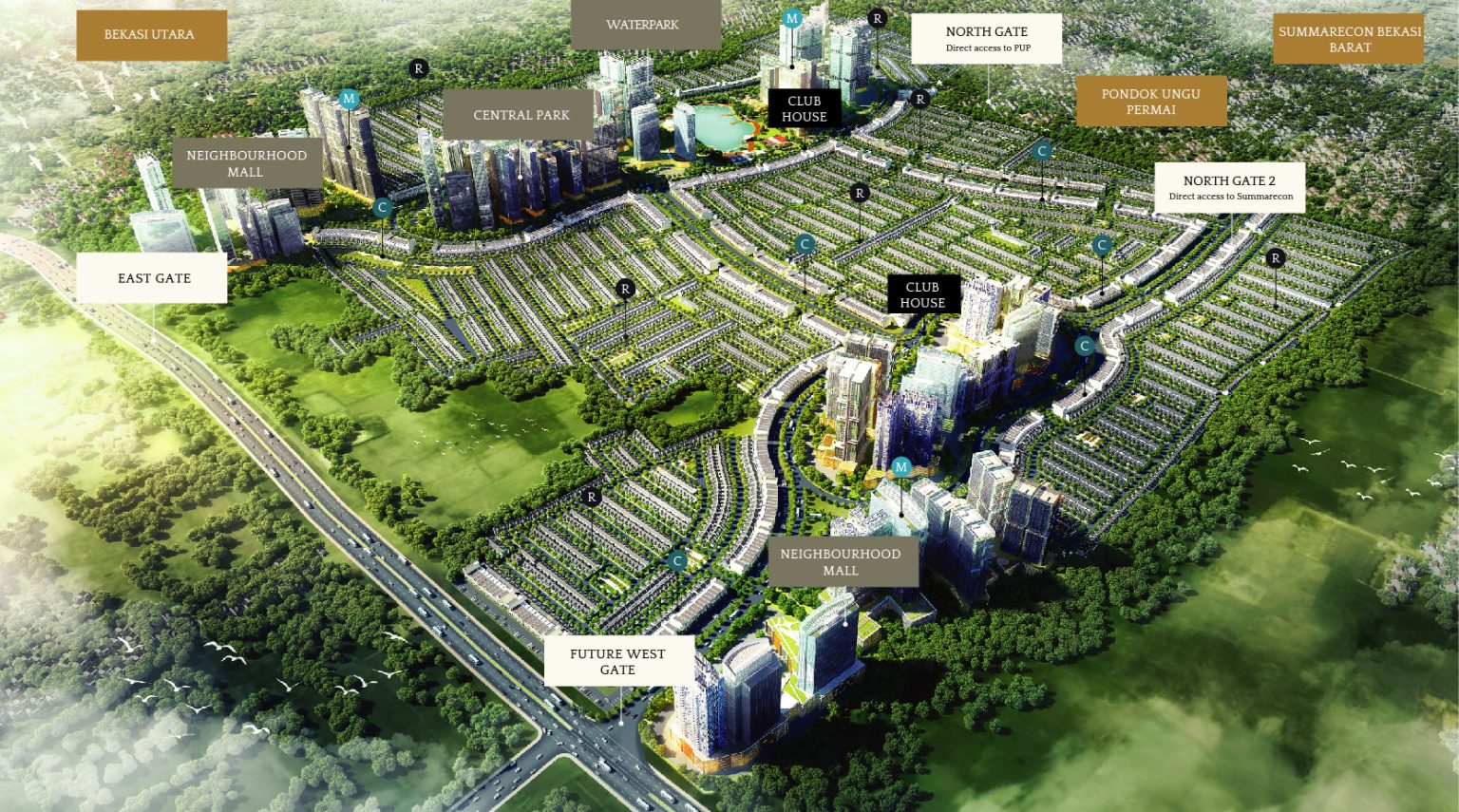 grand duta city bekasi perumahan cluster & ruko di kota mandiri